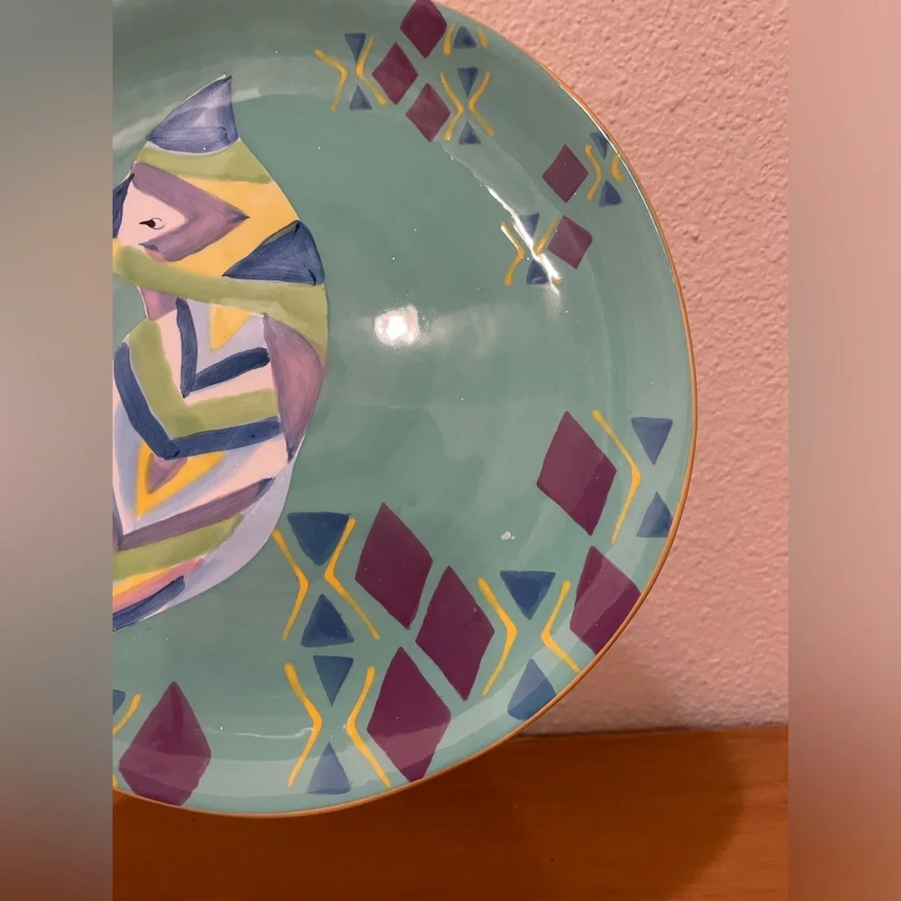 Hand painted Salad Plate set of 12